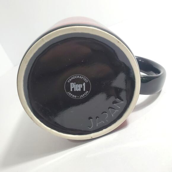 Vtg Pier 1 Tartan Plaid Coffee Mug Japan Collectible Holiday Christmas Mug - Picture 6 of 8